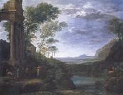 Claude Lorrain Landscape with Ascanius Shooting the Stag (mk17) oil painting